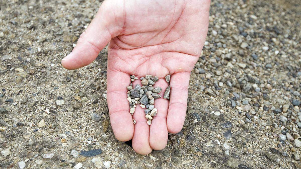 Grover Beach Public Works Director Greg Ray shows what started out as pavement and over the years has turned to gravel.