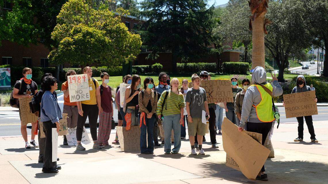 Cal Poly students protest use of controversial surveillance cameras