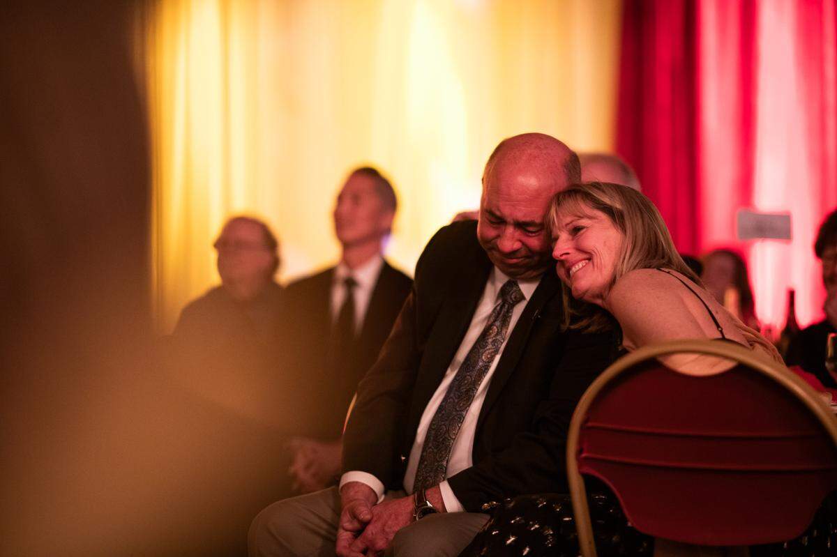 Ty Safreno and his wife, Trudie Safreno, at the SLO Chamber of Commerce’s Annual Dinner on Saturday, Jan. 21, 2023.