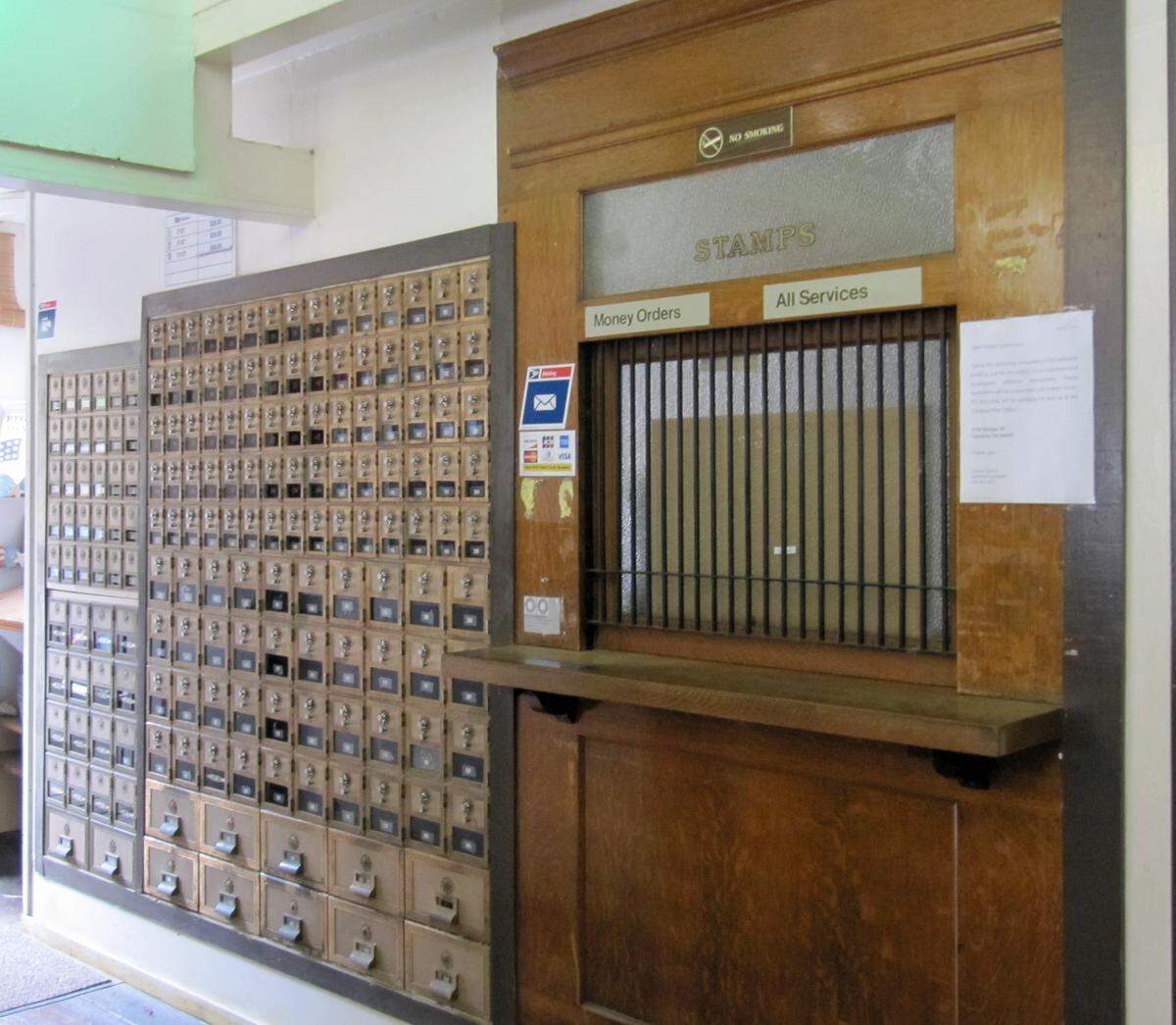 The United States Postal Service branch and post boxes at San Simeon’s historic Sebastian’s building are now closed as the building undergoes renovation.