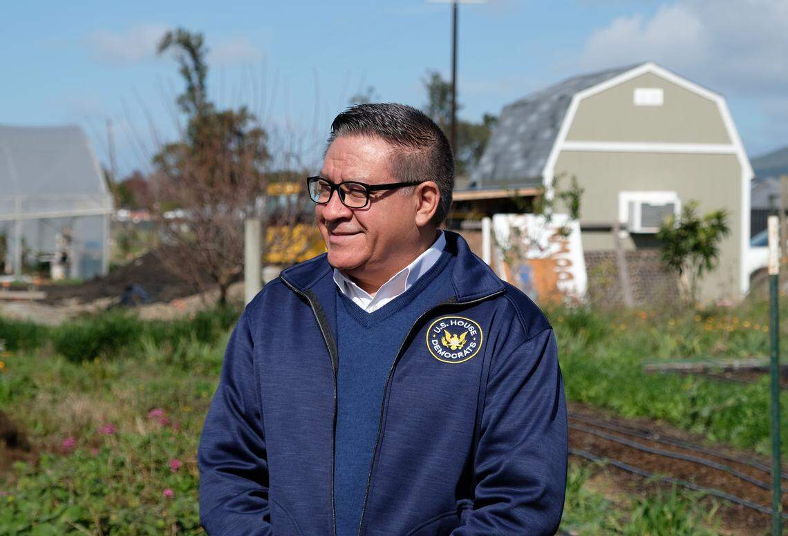 Rep. Salud Carbajal visited City Farm SLO on Feb. 18, 2026, as part of his affordability tour on the Central Coast. He spoke with farm leaders about federal impacts and rising costs.