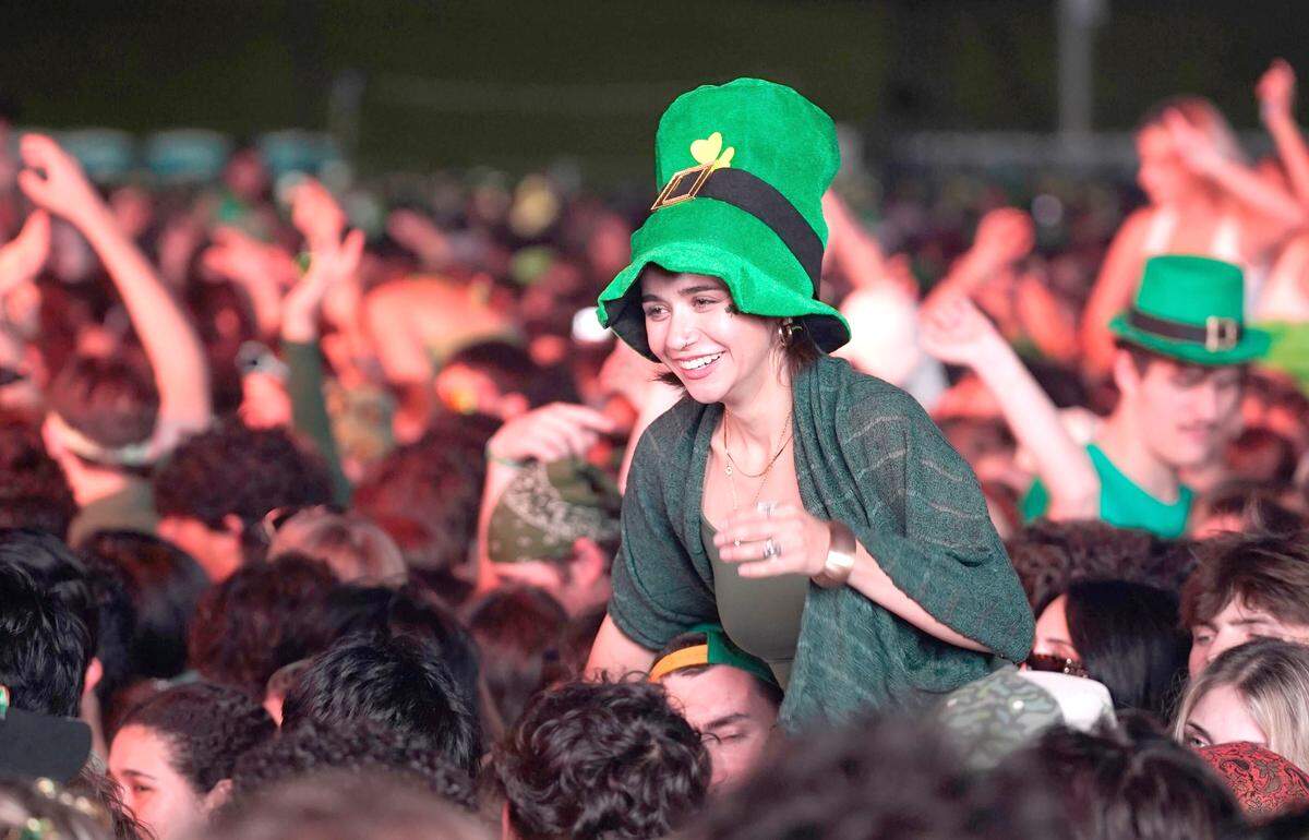 Thousands of students flocked to the second annual Morning on the Green music festival in the early morning hours of March 14, 2026. The music festival is an attempt to curb St. Fratty’s Day street partying in the neighborhoods near Cal Poly.