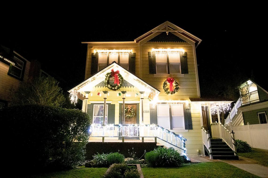 The Vine Street Victorian Showcase held a drive-through once again on Saturday, Dec. 11, 2021. Santa and Mrs. Claus drove up and down Vine Street in the 35th rendition of the popular event. Ebenezer Scrooge drove by in a red convertible grumbling all the while.