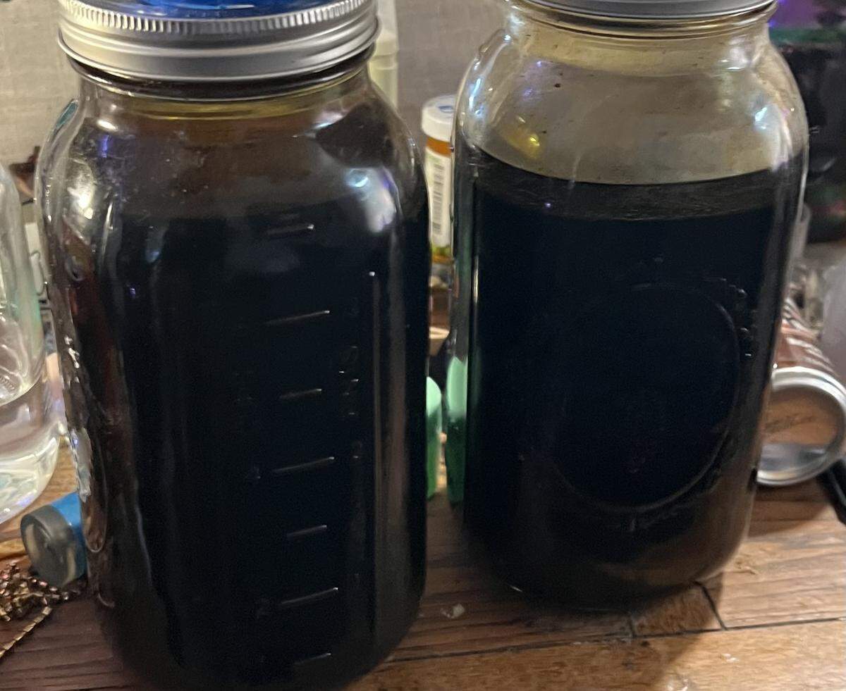 San Luis Obispo Police Department detectives found two jars of liquid solvent for the production of dimethyltryptamine, also known as the hallucinogenic drug DMT, inside a suspected drug house in the 800 block of Murray Road in San Luis Obispo on March 20, 2025.