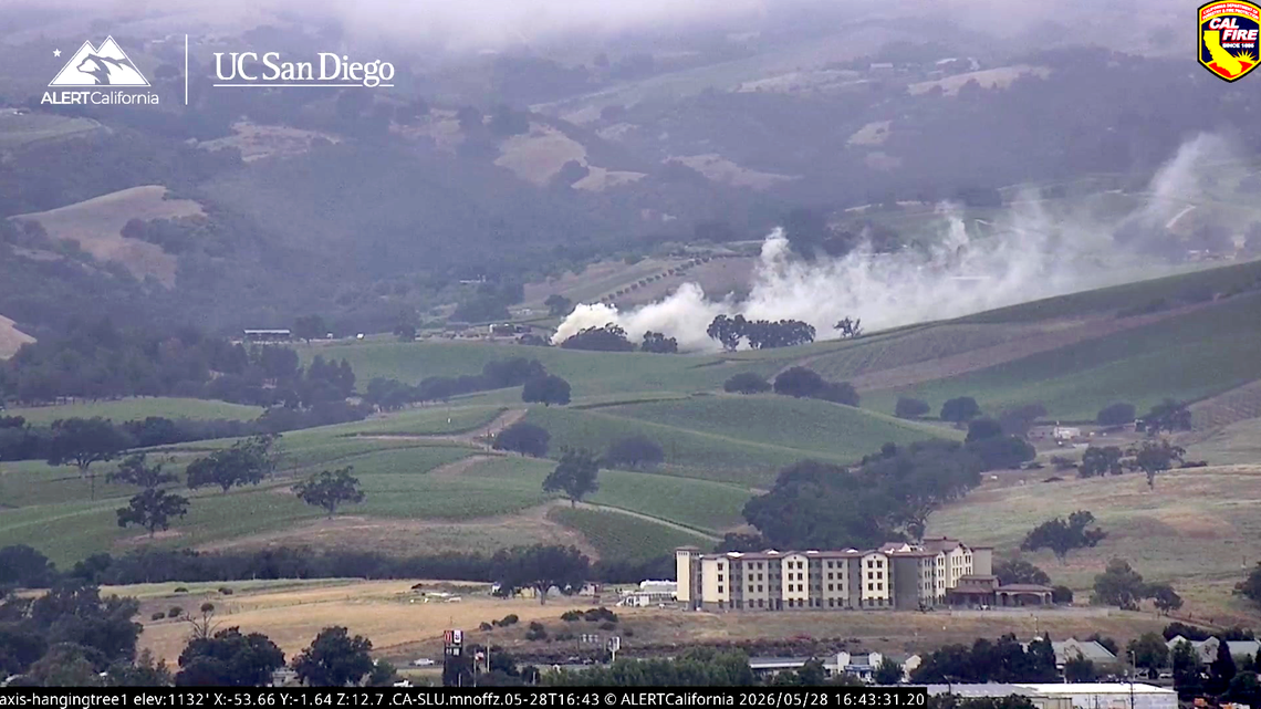 Garbage truck fire causes road closure in SLO County