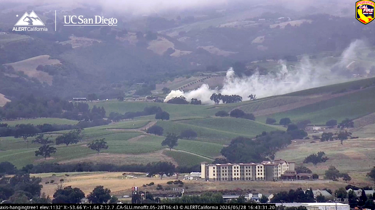 Garbage truck fire causes road closure in SLO County