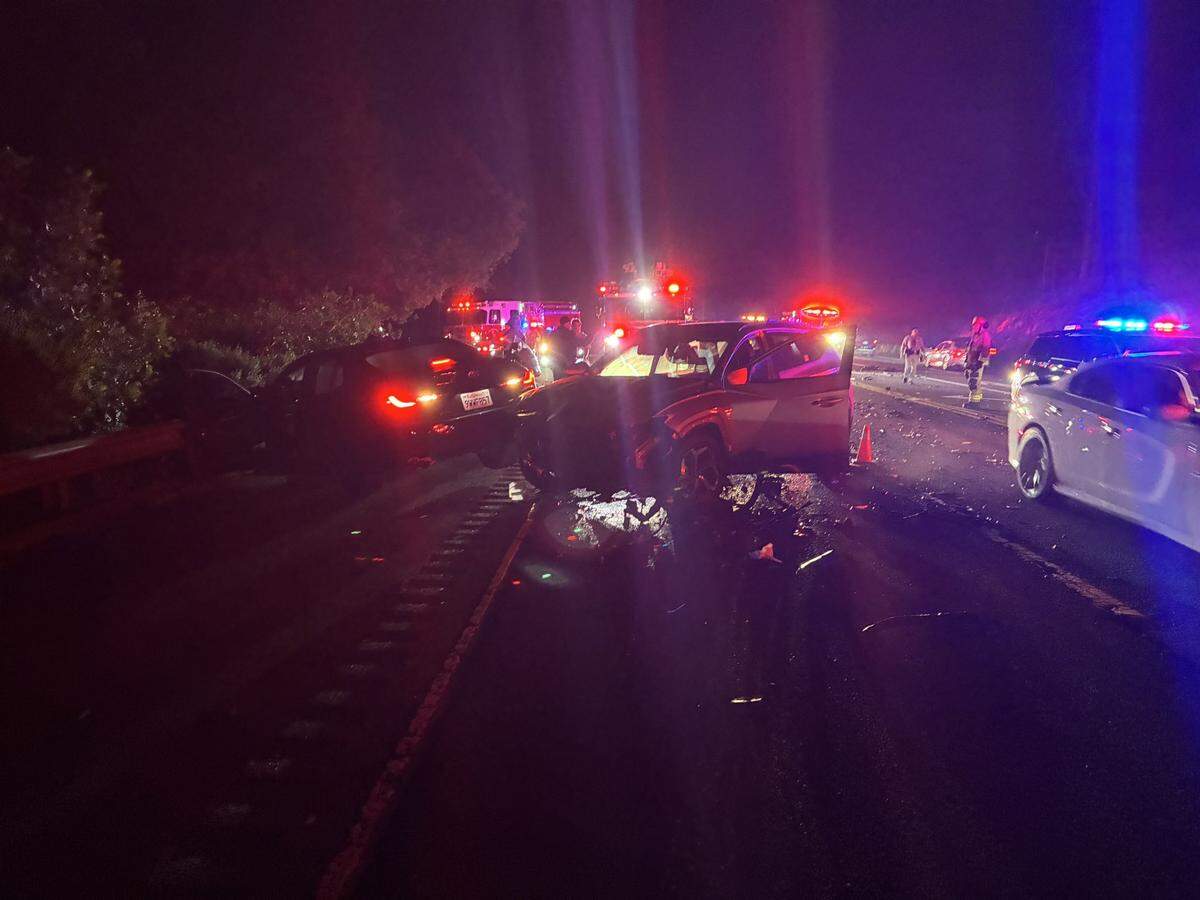 Five patients were transported from a multi-vehicle crash on Highway 101 in San Luis Obispo County on March 28, 2026.
