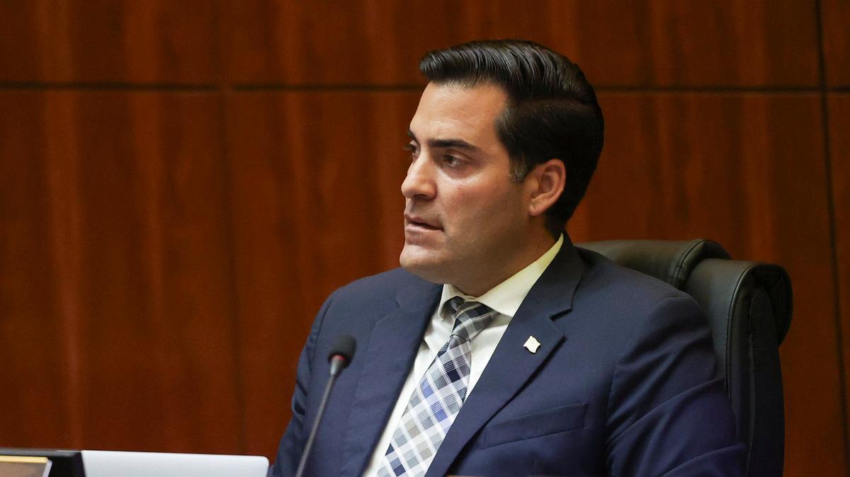 Supervisor Jimmy Paulding at the San Luis Obispo County Board of Supervisors meeting on May 21, 2024.