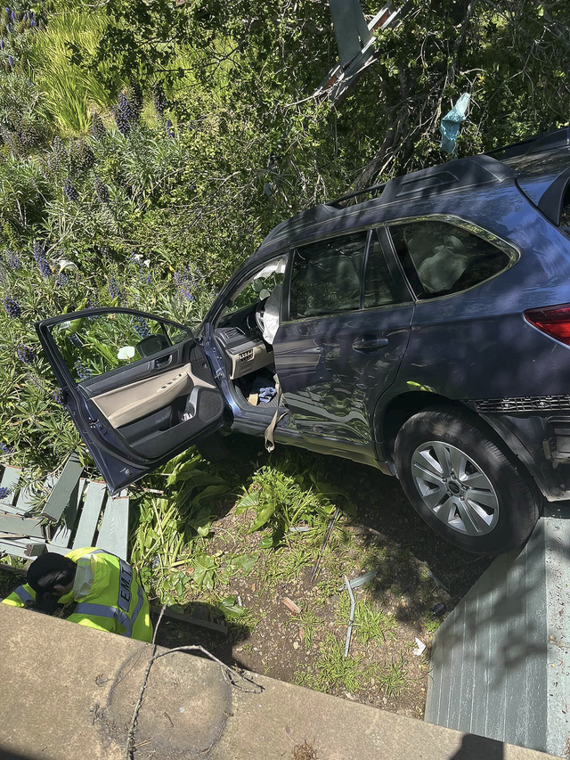 SLO County driver injured after car falls into ravine | San Luis Obispo ...