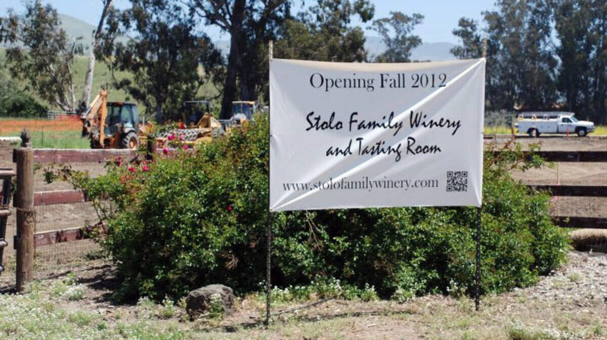 Stolo Family Winery and Tasting Room is scheduled to open in September.