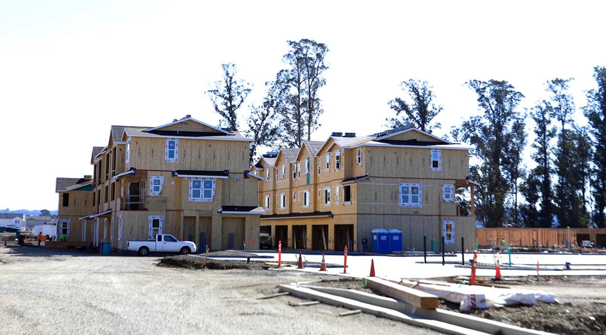 Multi-family housing under construction at the San Luis Ranch development, in November 2021.