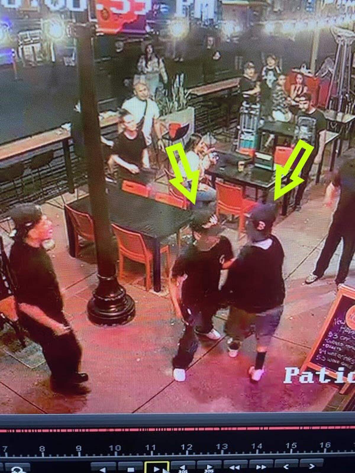 The San Luis Obispo Police Department is asking the community’s help identifying several suspects involved in a robbery and assault, seen in these surveillance photos taken just after Thursday night’s Farmers Market ended.