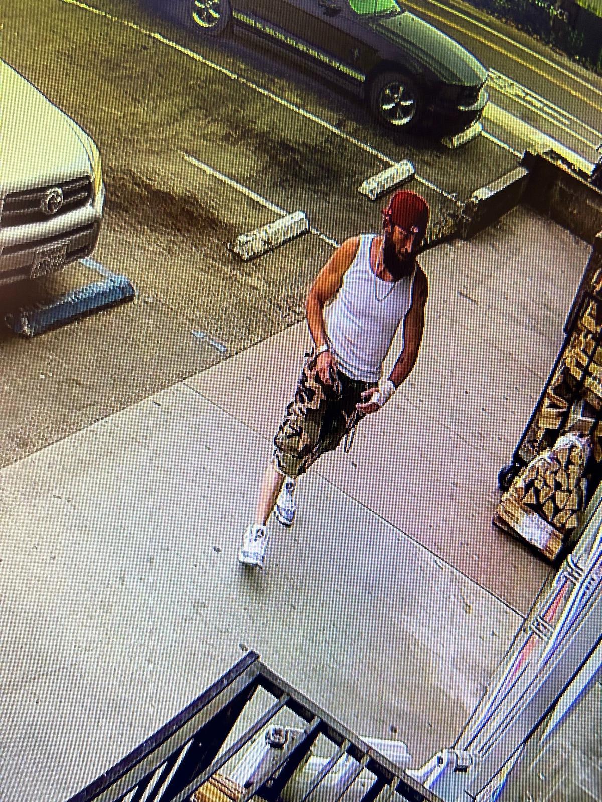 This man is suspected of shooting a clerk at a 7-11 convenience store in Grover Beach and another person at a Panda Express restaurant in San Luis Obispo on Aug. 17, 2023.