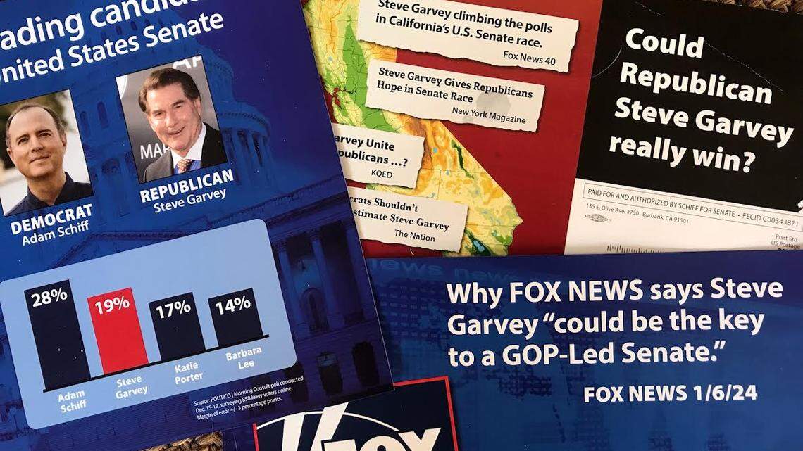 Rep. Adam Schiff’s campaign has been heavily focused on selling conservative voters on Steve Garvey in an effort to help the former LA Dodger advance to the November election. That would eliminate Democrat Katie Porter, who would be much tougher to beat in the runoff.