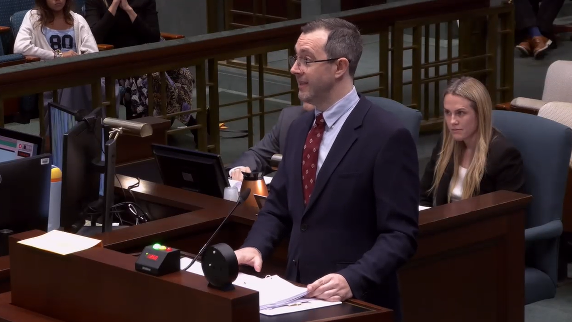 Pacific Legal Foundation attorney Jeremy Talcott argued that Shear Development should get to keep the county-issued permit to build three homes in Los Osos at a California Supreme Court hearing on Dec. 3, 2025.