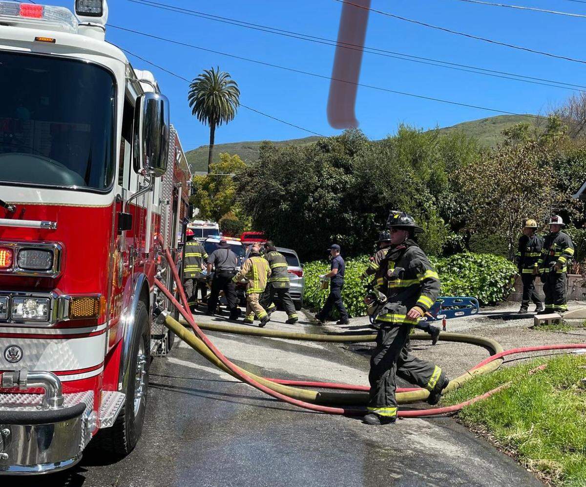 The San Luis Obispo Fire Department responded to a house fire in the 1300 block of Breck Street on April 2, 2024. Crews rescued and revived a resident found not breathing inside the home.