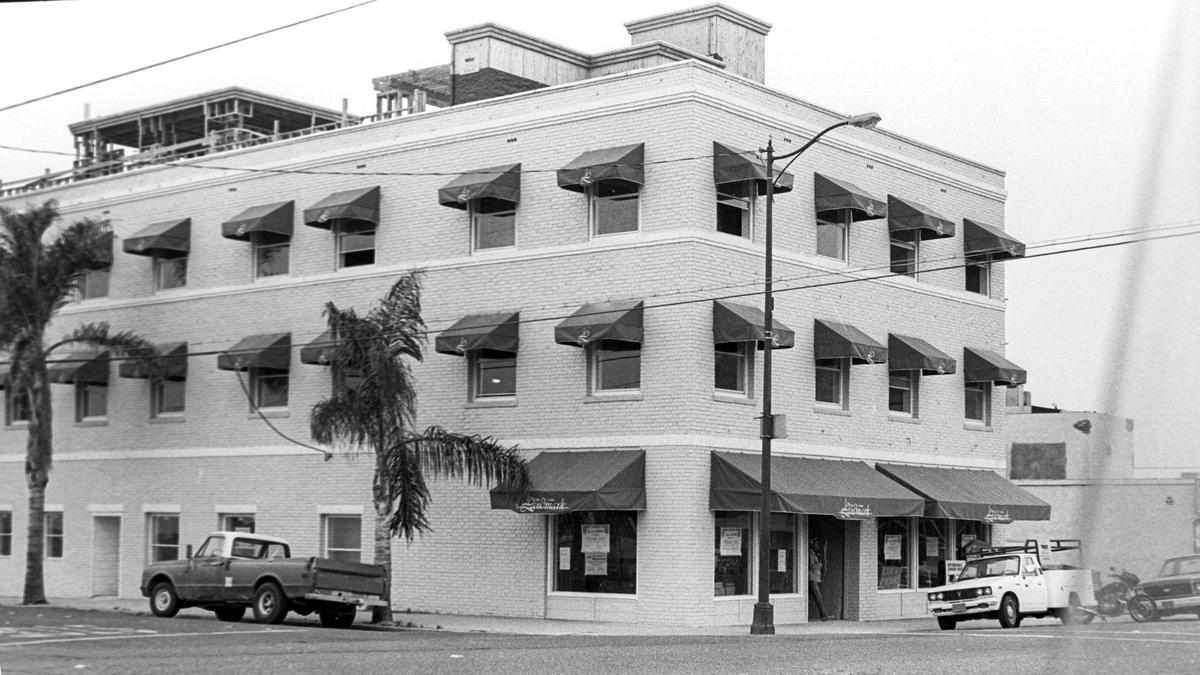 Landmark Hotel at Price and Pomeroy streets was set to house senior citizens in 20 residential units when this photo was taken July 27, 1982. It opened in 1925 as the Hotel Olsen, later named Pismo Hotel and now Pismo Beach Clubhouse.