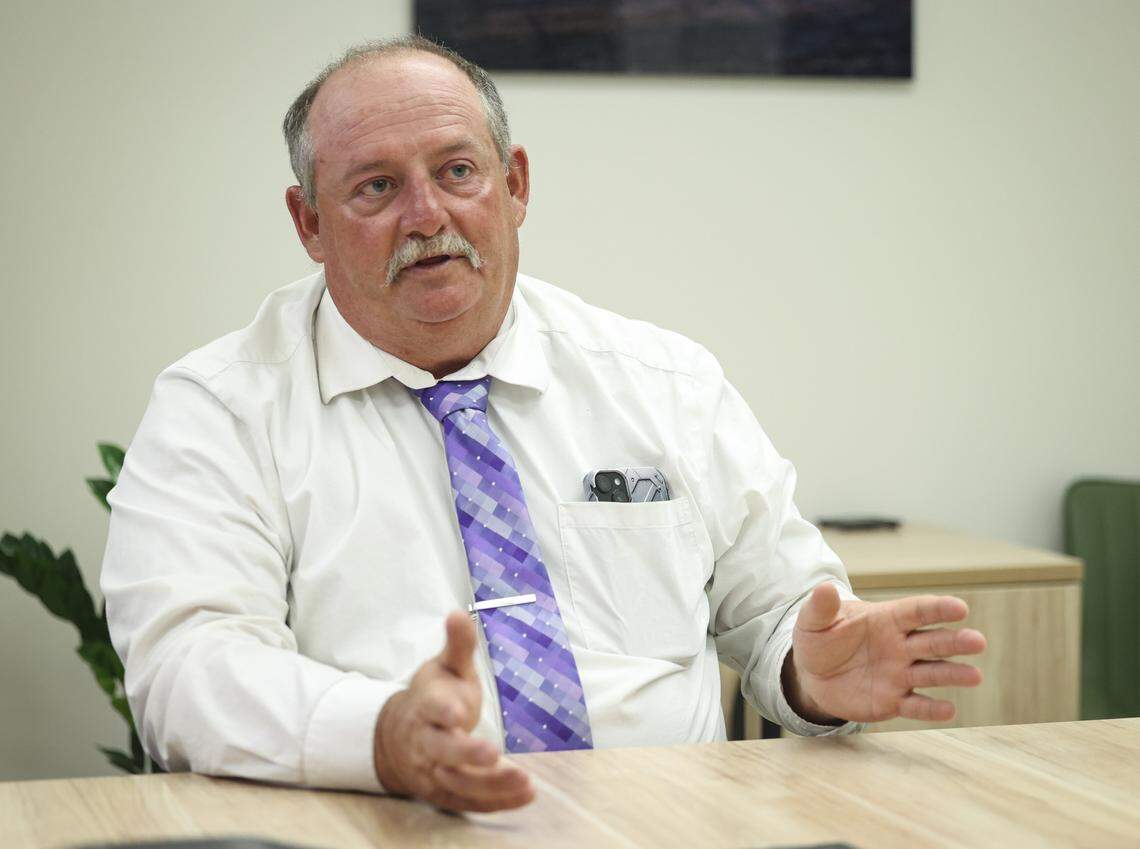 Clint Cole, cold case reserve detective, talks about the process of solving murder cases that have been under investigation for decades. He is at the San Luis Obispo County Sheriff's Department on Dec. 2, 2025.