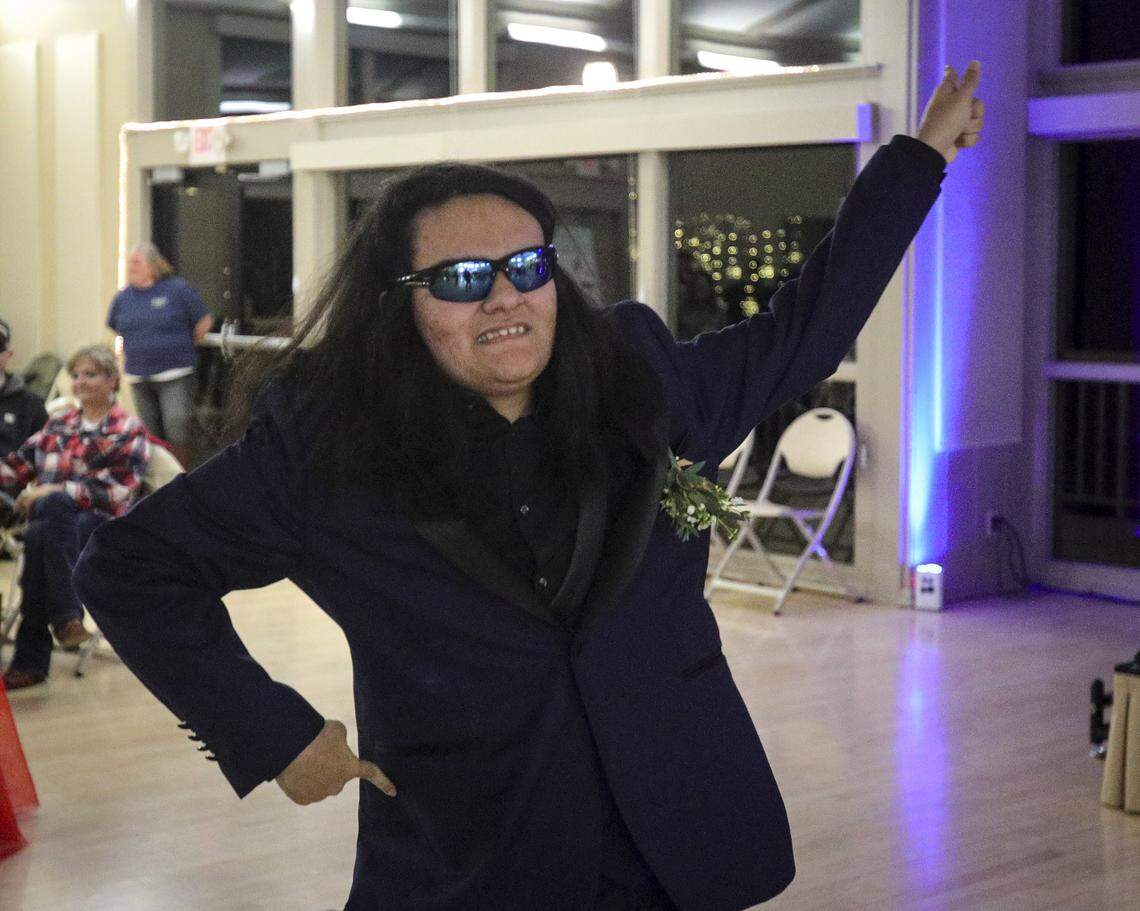 Emmanuel Anaya had a multitude of dance moves. The Let Your Light Shine Special Education Prom was held at Atascadero Lake Park Pavilion on Jan. 23, 2026. It was for special needs individuals from the county, their friends and family.