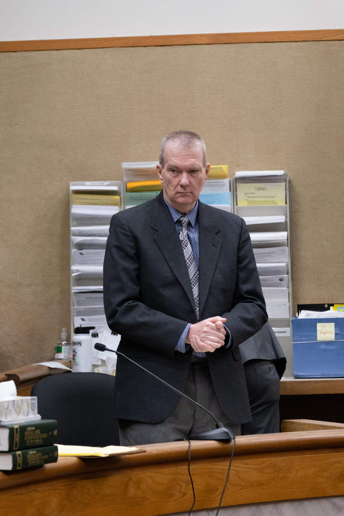 Stephen Deflaun stands in San Luis Obispo Superior Court on Apr. 20, 2023.