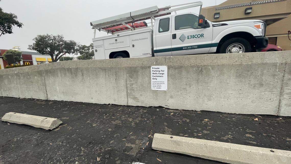 The manager of the Wells Fargo branch in Grover Beach said he was attacked leaving the bank on Sept. 3, 2021, by a customer who refused to put on a mask. The manager was pushed against a short wall in the parking lot and punched repeatedly.