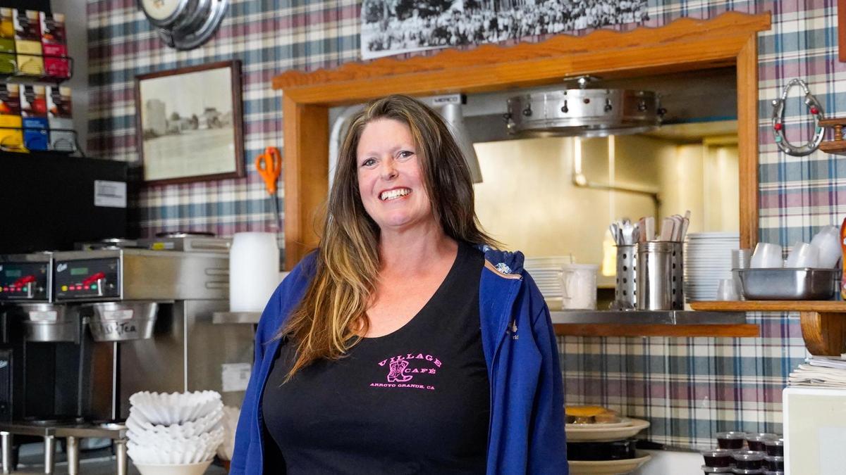 Village Cafe owner Tammi Price said she’s struggling to keep the 57-year-old diner afloat as inflation of prices for breakfast essentials such as bacon and eggs continues to rise. Price is pictured here Wednesday, Feb. 5, 2025. Wednesday, Feb. 5 2025.