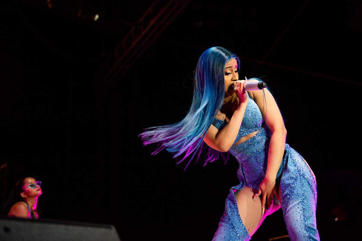 Rapper Cardi B performs at the Chumash Grandstand Arena at the California Mid-State Fair in 2019. The fair kicks off Wednesday, July 17, 2024, in Paso Robles.