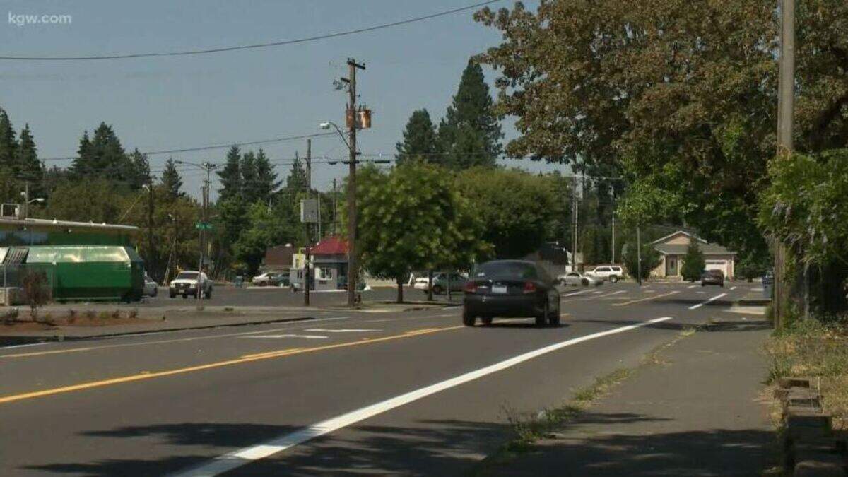 The street in Vancouver, Washington, where a 13-year-old girl was seriously injured Saturday evening after she tried to throw away a plastic bottle and it exploded in her hands.