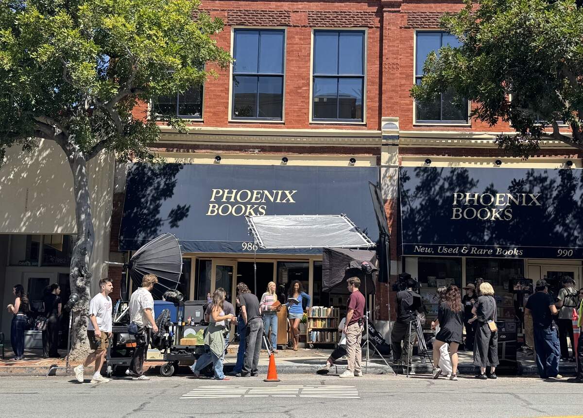 A film crew was spotted shooting for a fashion brand outside Phoenix Books on Monterey Street in San Luis Obispo on June 24, 2026. Members of the film crew said they were under non-disclosure agreements and would not specify a brand that was being filmed.