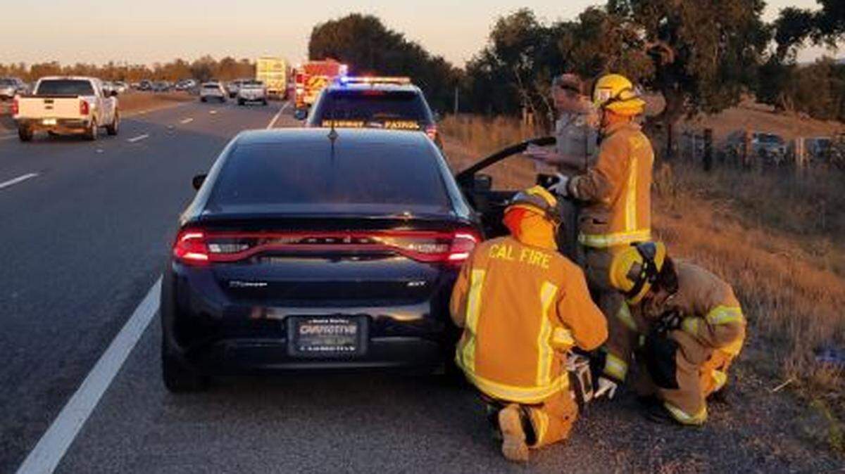 A three-car crash in Nipomo on Monday morning backed up traffic on northbound Highway 101.