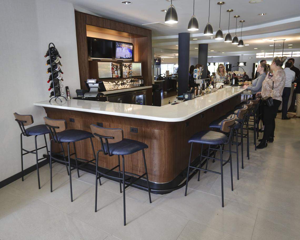 The common area features a bar. Courtyard by Marriott San Luis Obispo unveiled completion of a renovation on April 22, 2026.