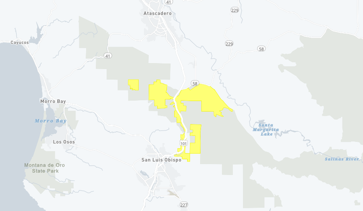 About 200 people lost power in San Luis Obispo county on Monday.