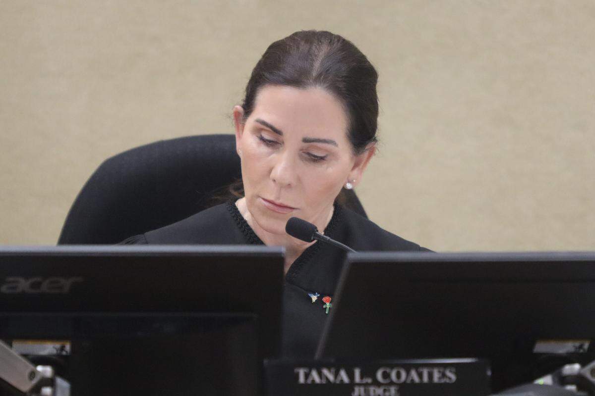 San Luis Obispo County Superior Court Judge Tana Coates, seen here on April 29, 2026, ruled to dismiss the defamation case against CalCoastNews reporter Karen Velie.