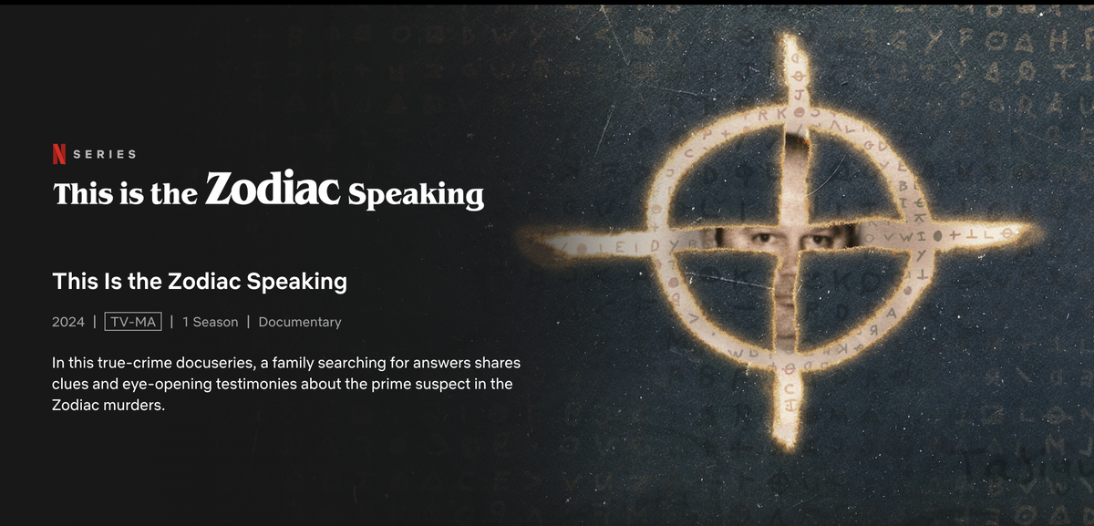 The Netflix docuseries “This is the Zodiac Speaking” explores whether Arthur Leigh Allen, a former teacher in Atascadero, was the Zodiac killer.