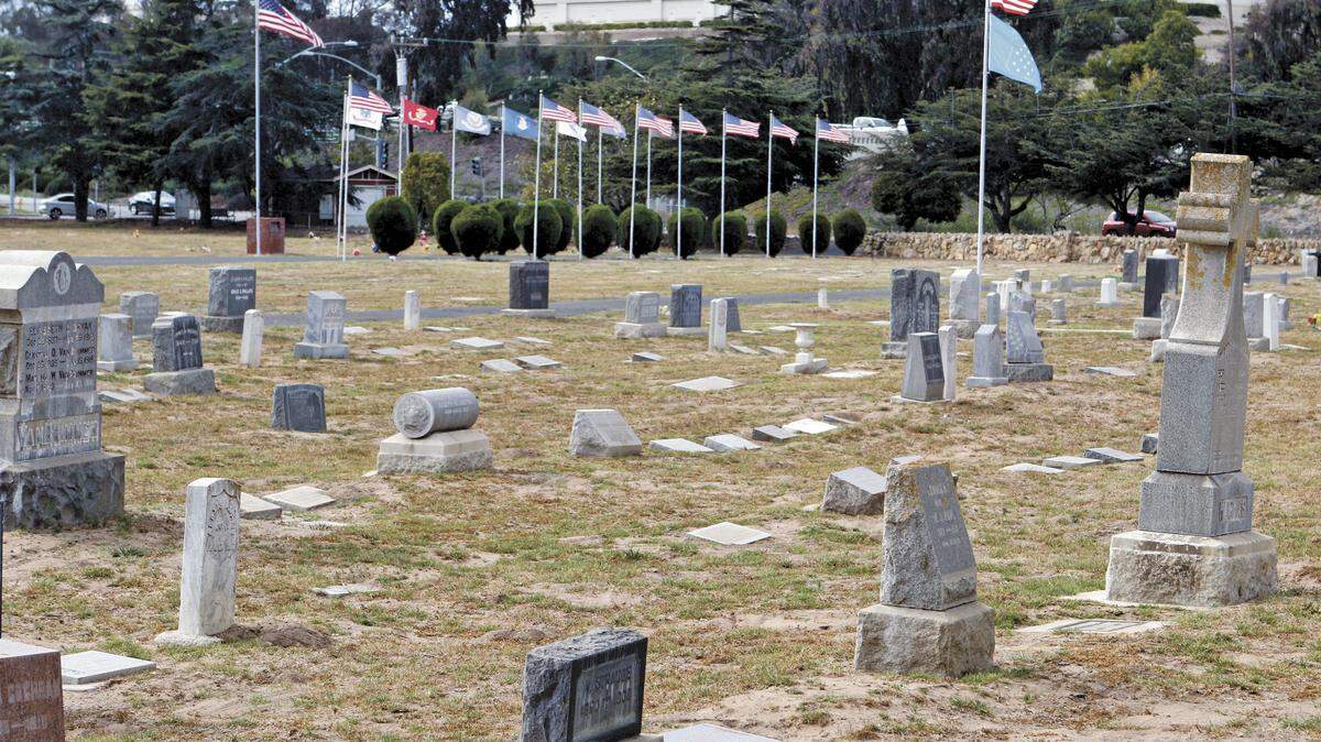 The Arroyo Grande Cemetery has stopped watering the grass to reduce water consumption during the drought.