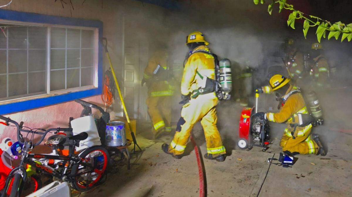 Two people were killed and a third person was seriously injured late Sunday night in a house fire in the Tanglewood neighborhood near Santa Maria.