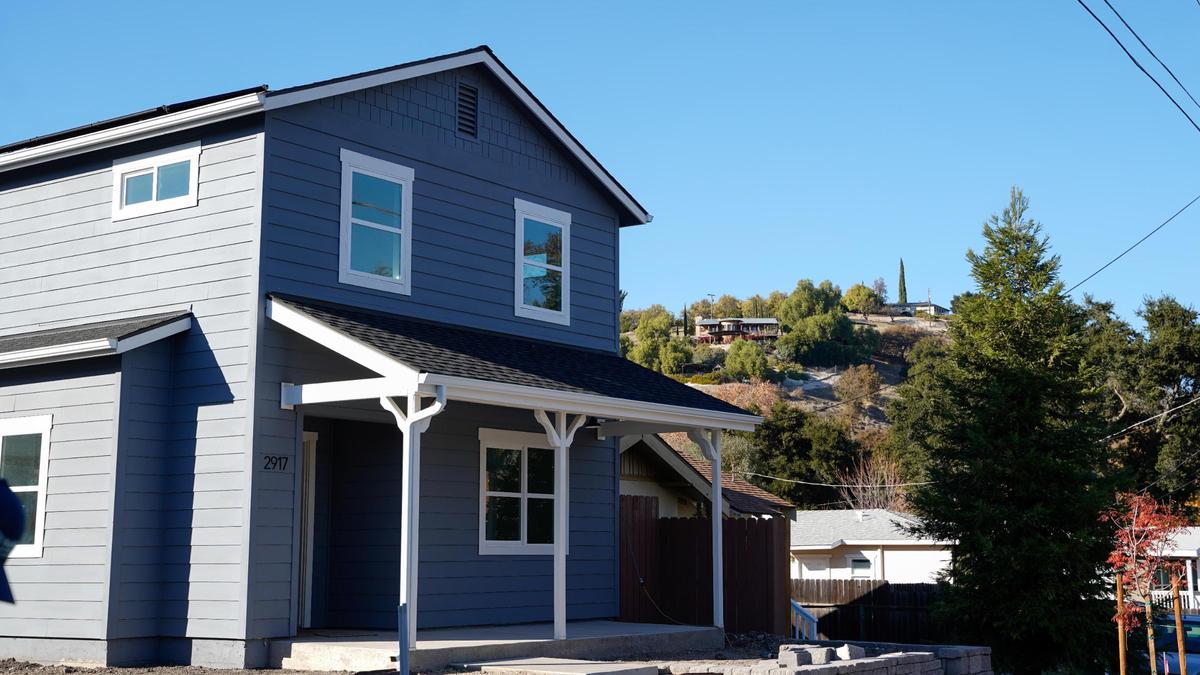 Families will move into Habitat for Humanity’s first new development in San Luis Obispo County in 13 years before Christmas, pictured Wednesday, Dec. 4, 2024. The nine homes were built in part by the families, who will not pay down payments in exchange for their work.