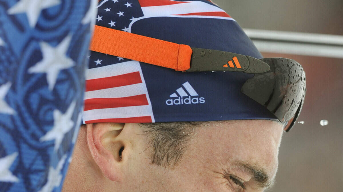 The USA's Tim Burke catches his breath after finishing the Men's Biathlon 10k Sprint at the 2010 Winter Olympics in Whistler, British Columbia, Canada, Sunday, February 14, 2010. (Wally Skalij/Los Angeles Times/MCT)