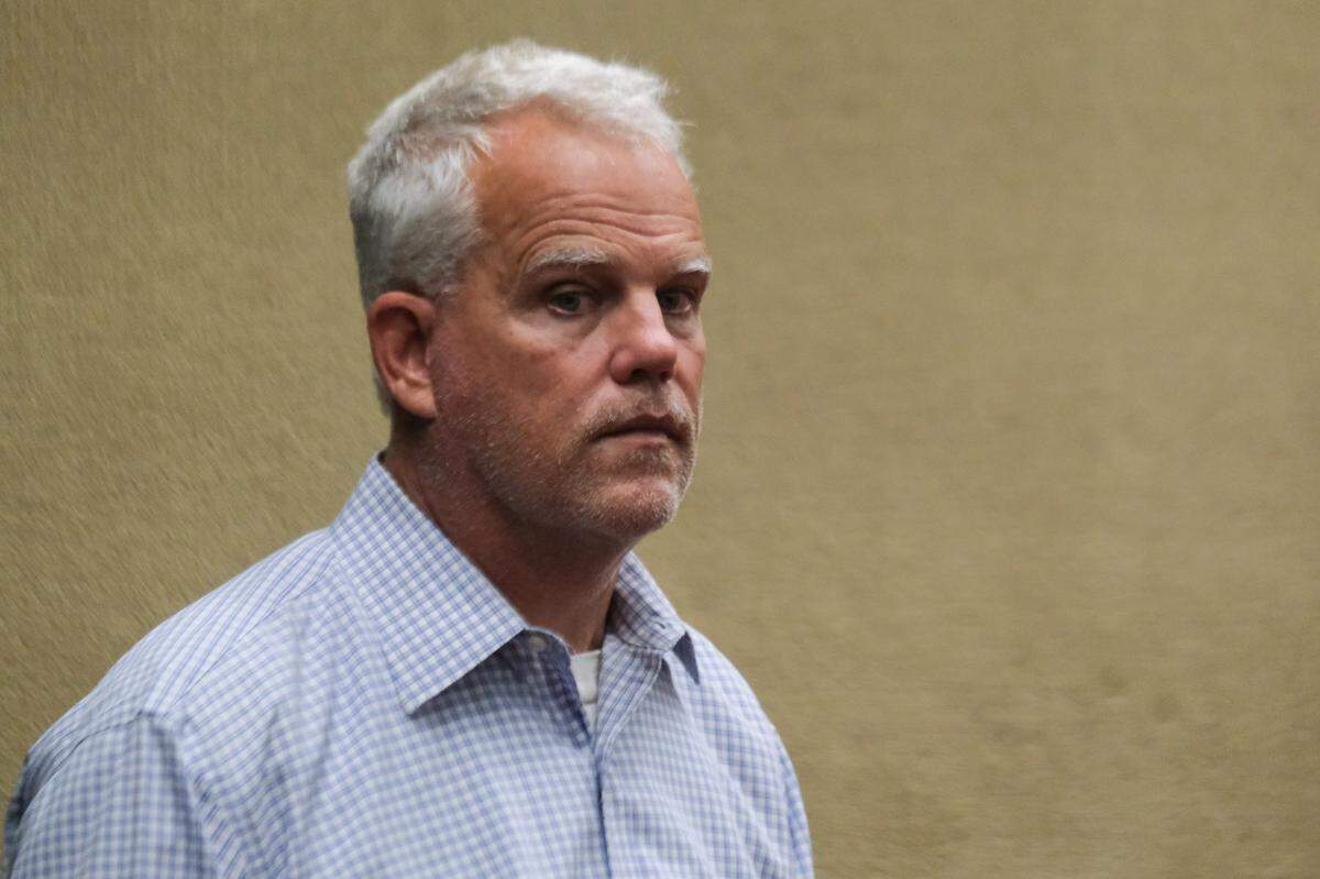 Andrew Eric Gustafson, 59, pleaded not guilty to two counts of assault with a deadly weapon in San Luis Obispo Superior Court on Aug. 27, 2025. Gustafson is accused of using a paddleboard paddle to attack a surfer while in the water at Morro Strand State Beach on Aug. 23, 2025.