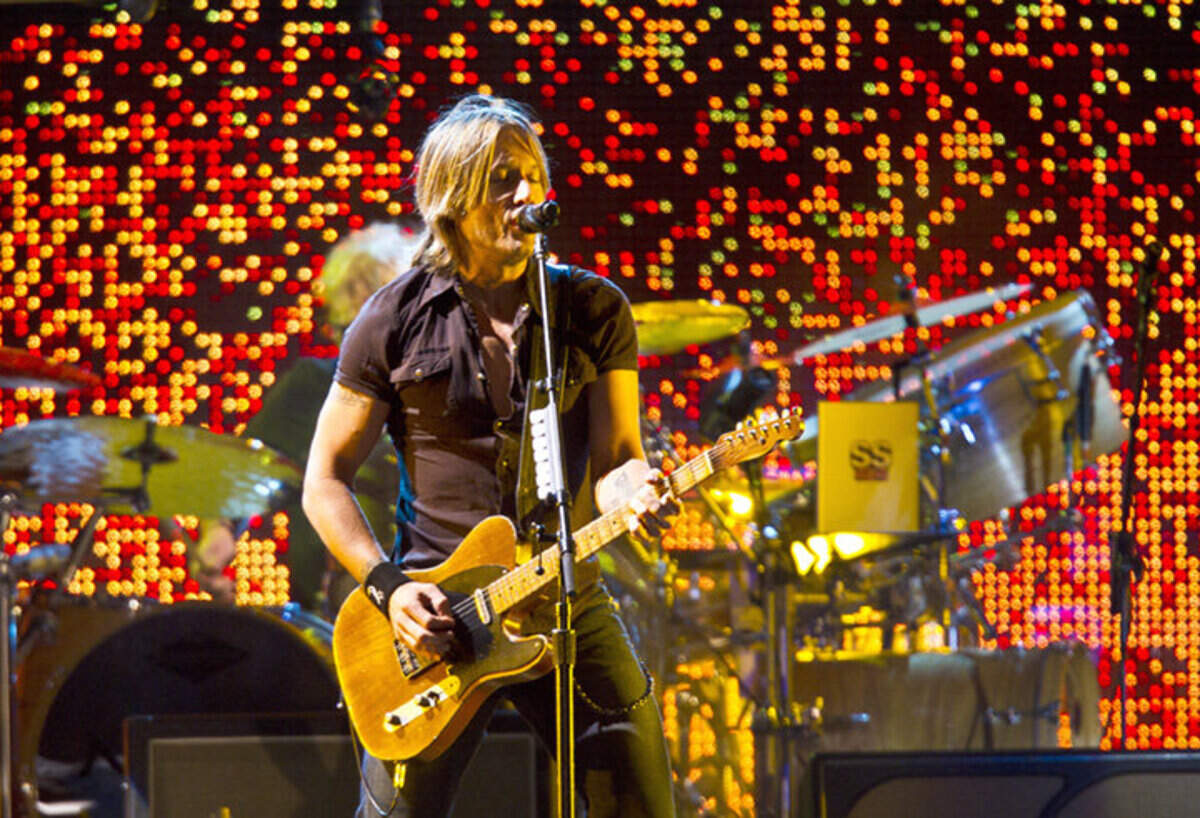 Keith Urban plays at the Mid-State Fair.  photo jayson mellom 7-28-10