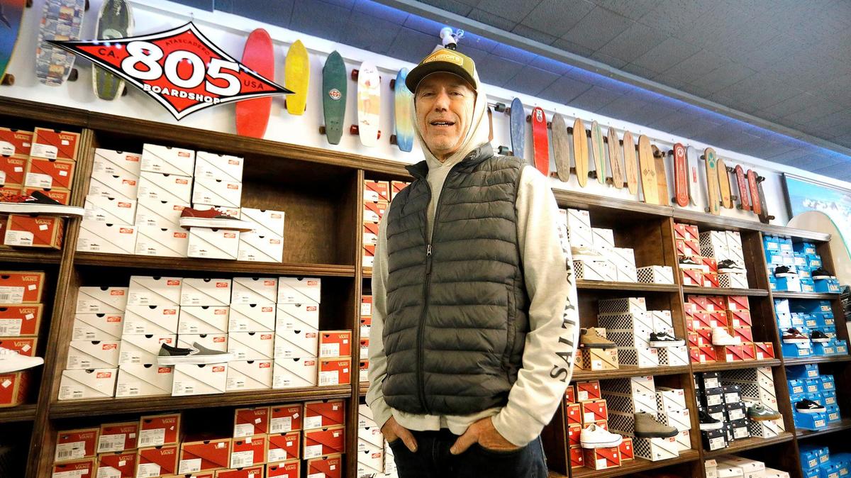 Kevin Campion, owner of 805 Boardshop in Atascadero, has been involved in skating for about 50 years, going back to when he started as a kid. He owned multiple skate shops in the Bay Area before buying the business here.