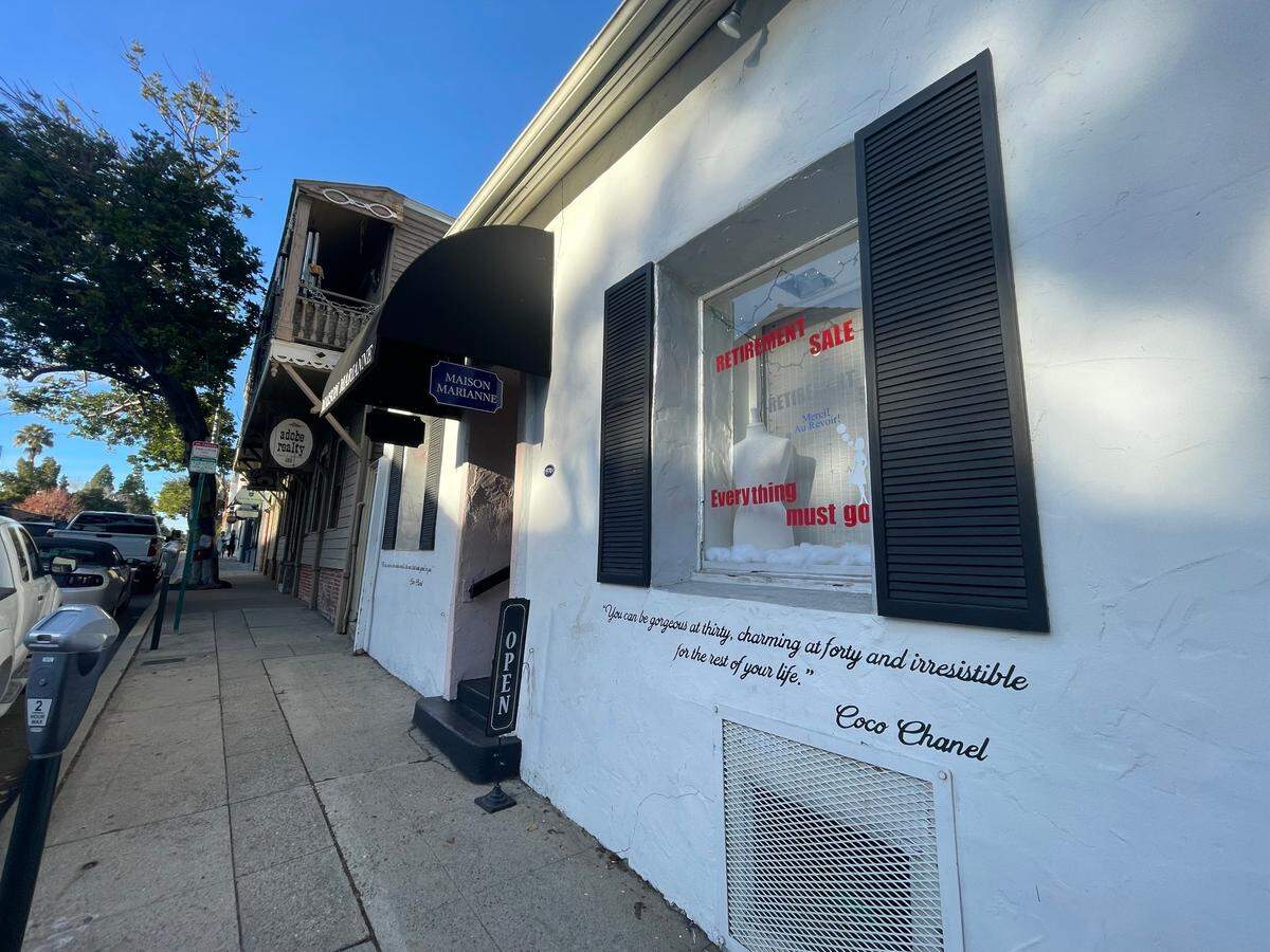 Maison Marianne, an upscale women’s clothing boutique in downtown San Luis Obispo, announced it would be closing at the end of January 2024.