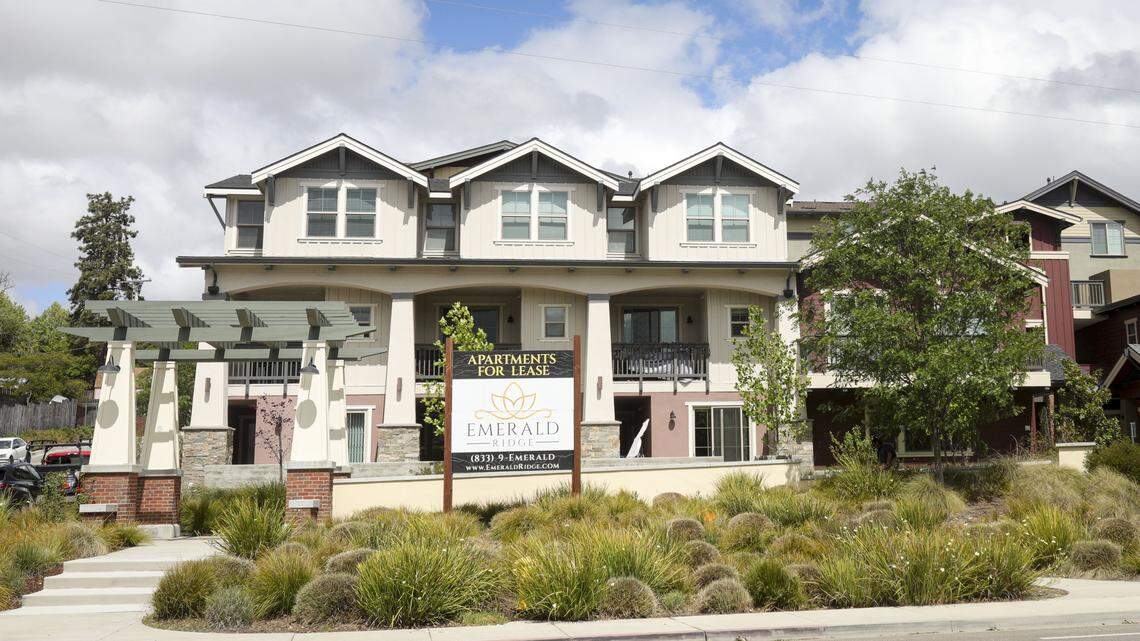 The Emrald Ridge Apartments on El Camino Real in Atascadero are leasing units, seen here on April 21, 2026.