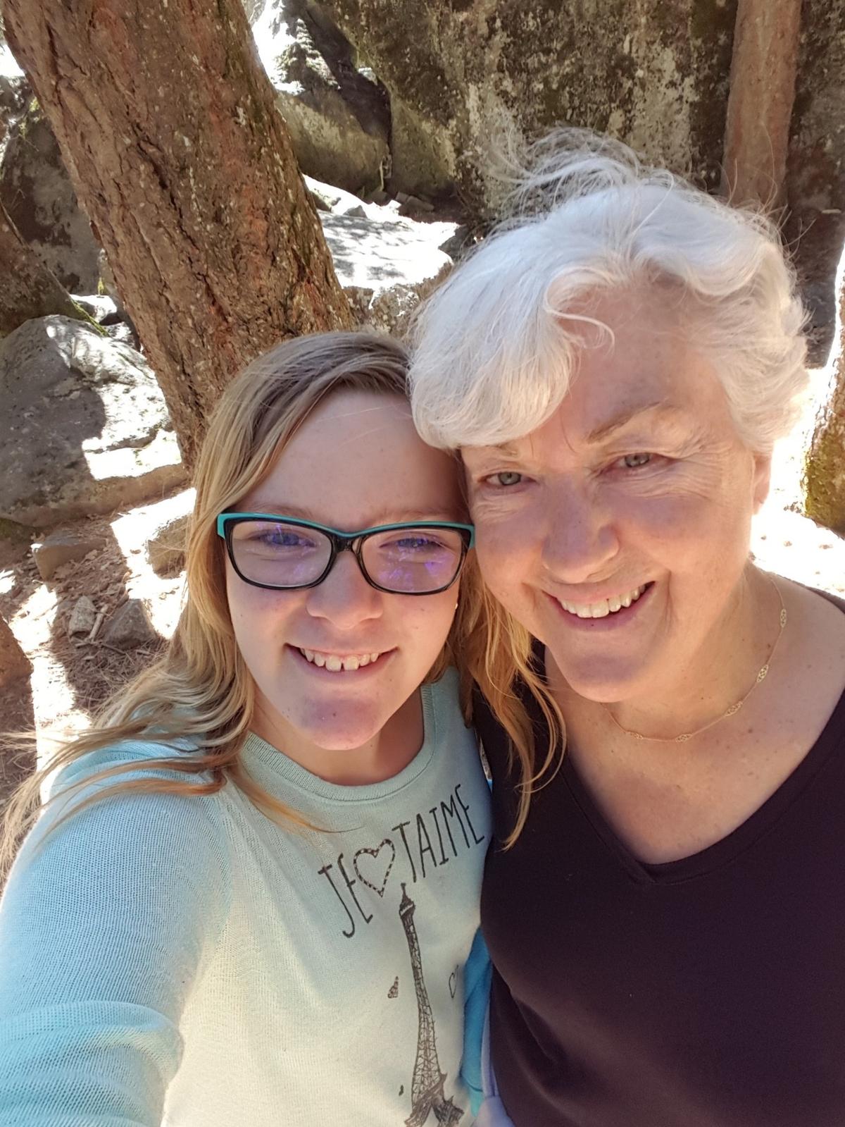 Katie Rowan, 16, and her mother, Linda Rowan. The teenager is recovering from two open-heart surgeries at Children’s Hospital Los Angeles.