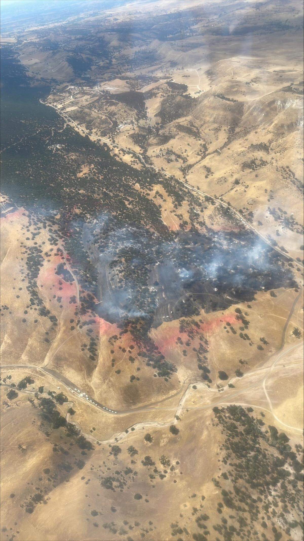 The fire had burned 81 acres by 3 p.m. on July 30, 2023.