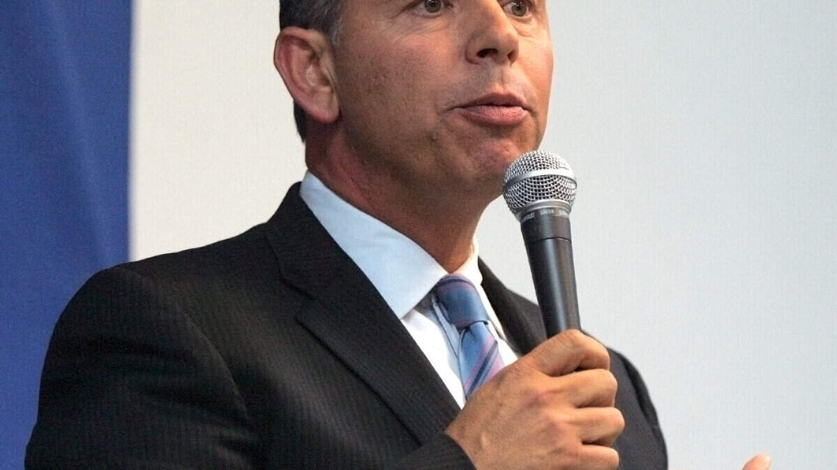 Former Lt. Gov. Abel Maldonado participates in a debate at The Tribune's office Friday, Sept. 28, 2012.