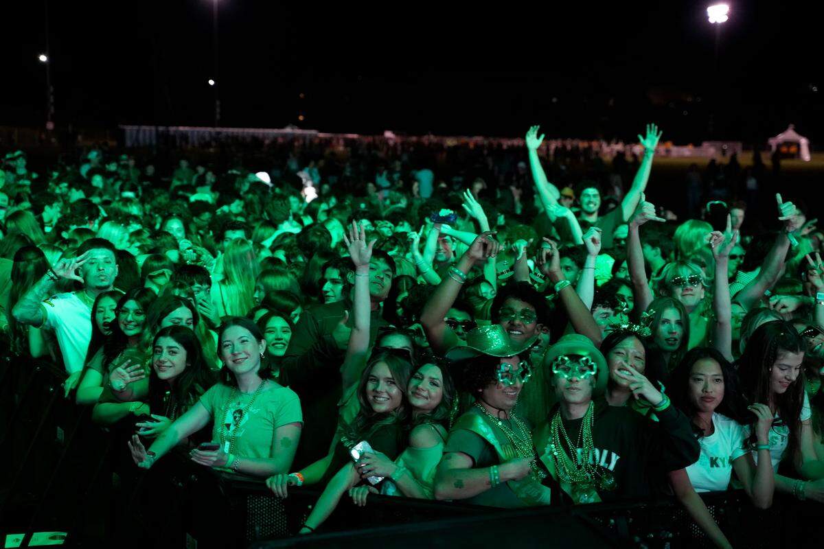 Students began being let into the second annual Morning on the Green music festival around 4:30 a.m. on March 14, 2026. The music festival is an attempt to curb St. Fratty’s Day street partying in the neighborhoods near Cal Poly.