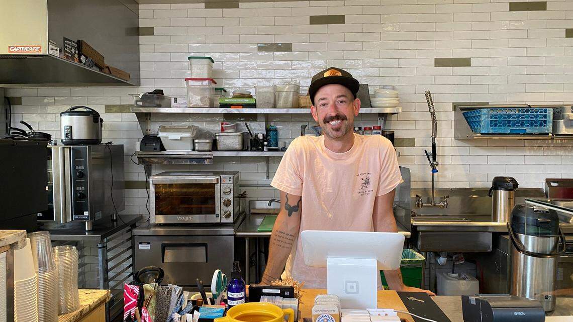 Mint + Craft general manager Joshua Ashby started with the cafe in June 2020. The cafe reduced its menu and expanded takeout services to adapt to the coronavirus pandemic, he said.