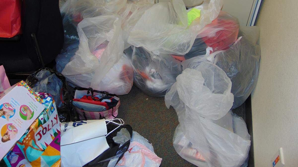 Stolen property recovered by Sheriff deputies following a traffic stop in Paso Robles on Saturday morning.