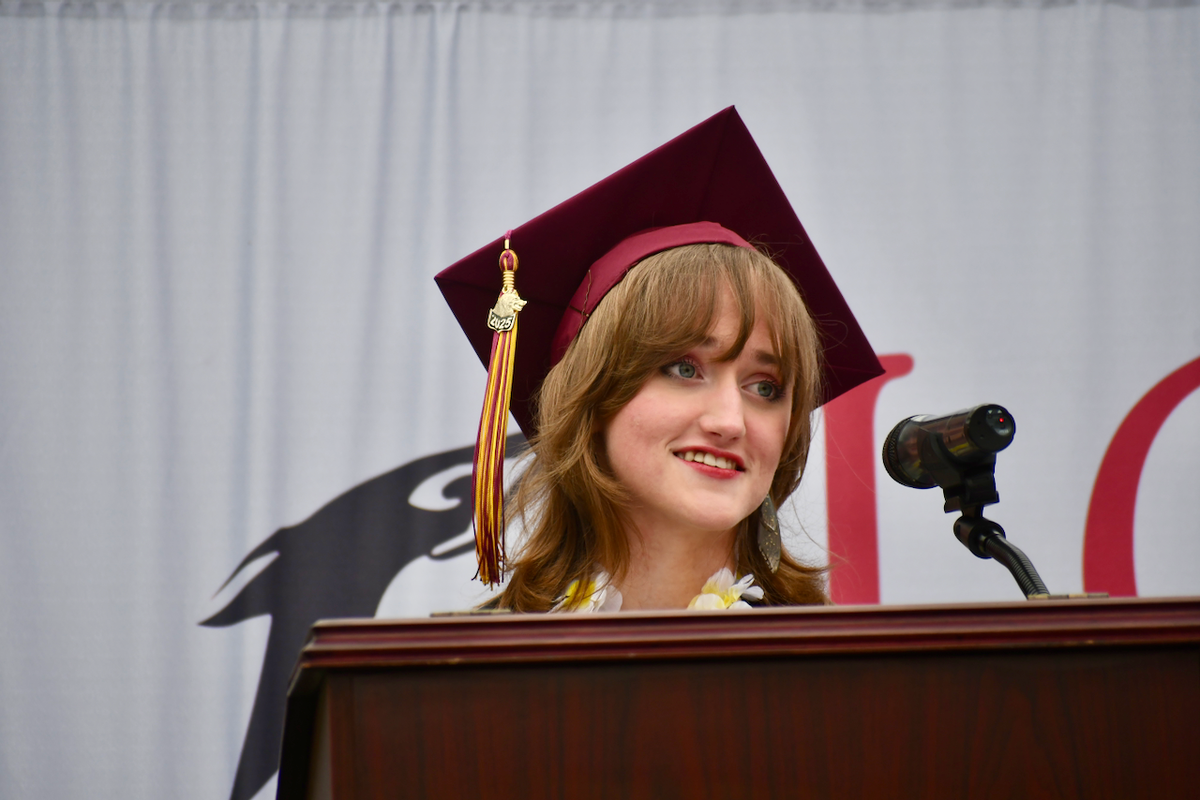 Alexi Hutchinson is the 2025 valedictorian for Lucia Mar’s Lopez Continuation High School. The school celebrated the graduation of more than 70 students on June 4, 2025.